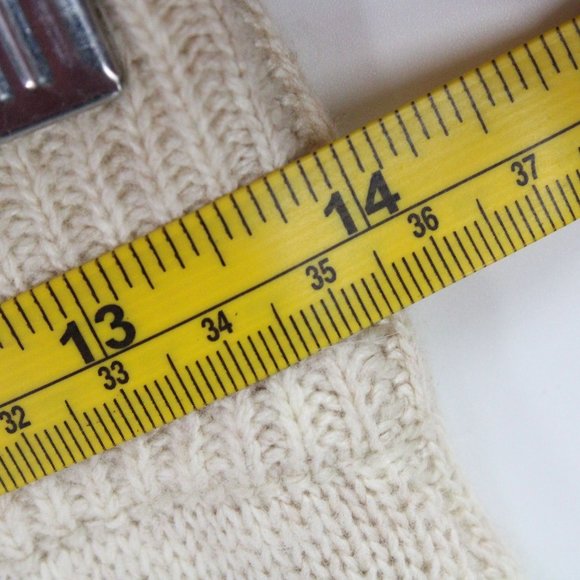 Mo:vint Pencil Skirt Womens Beige Striped Knit Stretch Medium M New With Tags - Picture 8 of 9